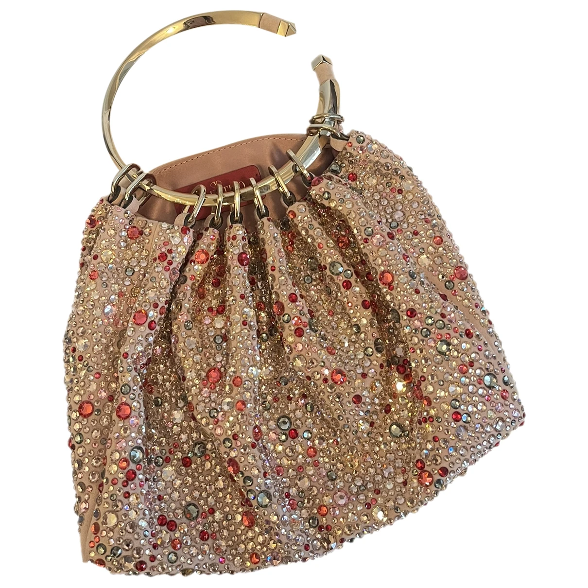 Pre-owned Valentino Garavani Silk Clutch Bag In Multicolour