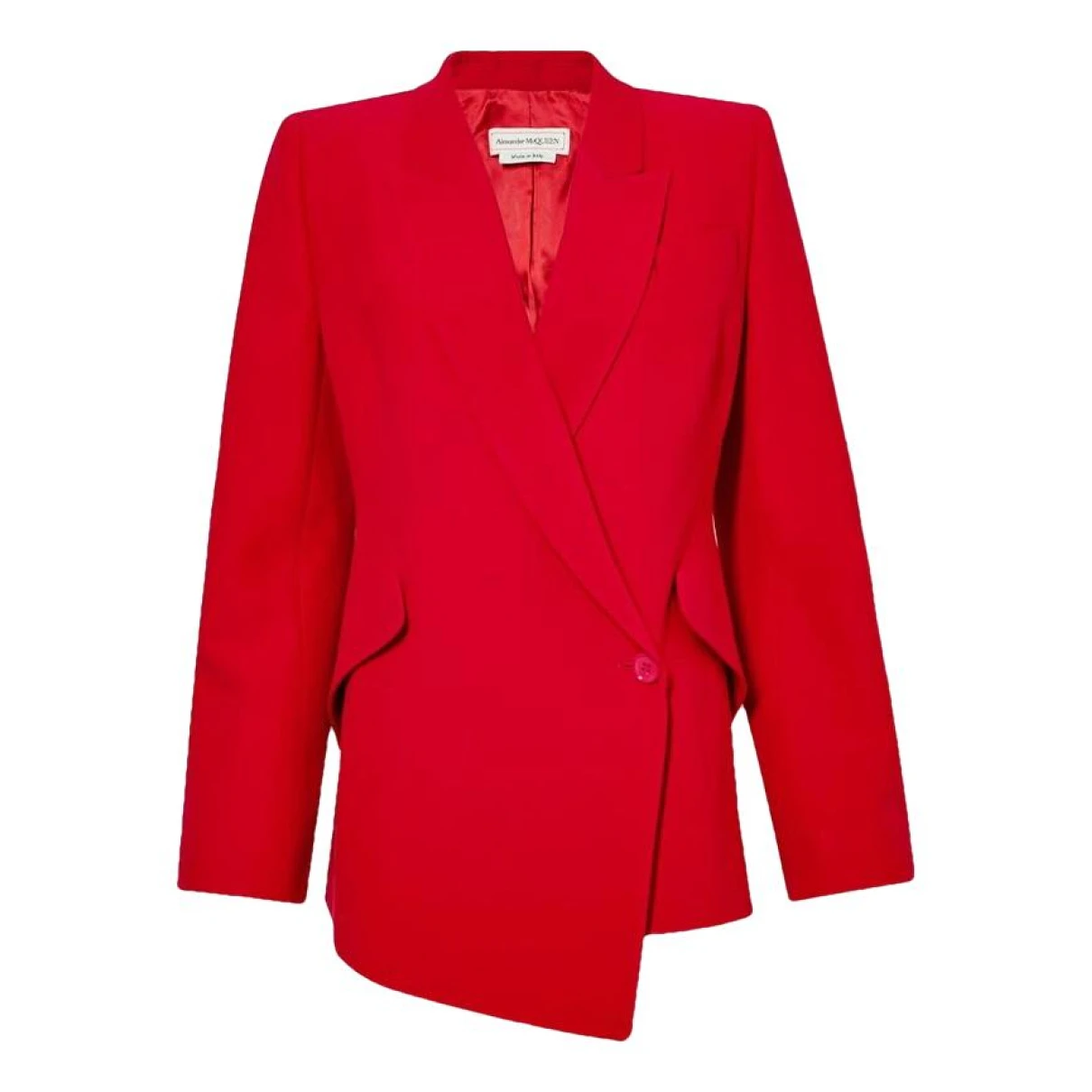 Pre-owned Alexander Mcqueen Suit Jacket In Red