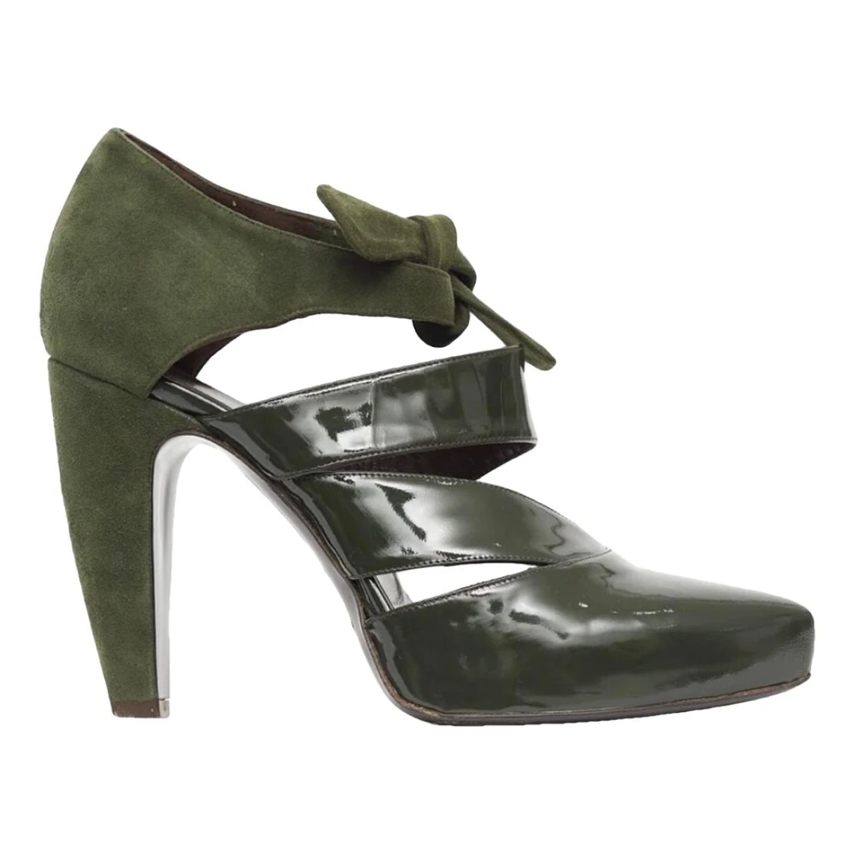 Pre-owned Balenciaga Leather Heels In Green