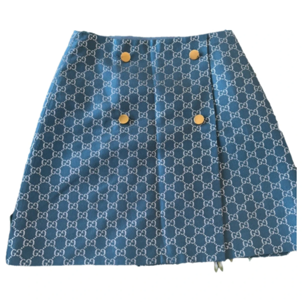 Pre-owned Gucci Wool Skirt In Blue