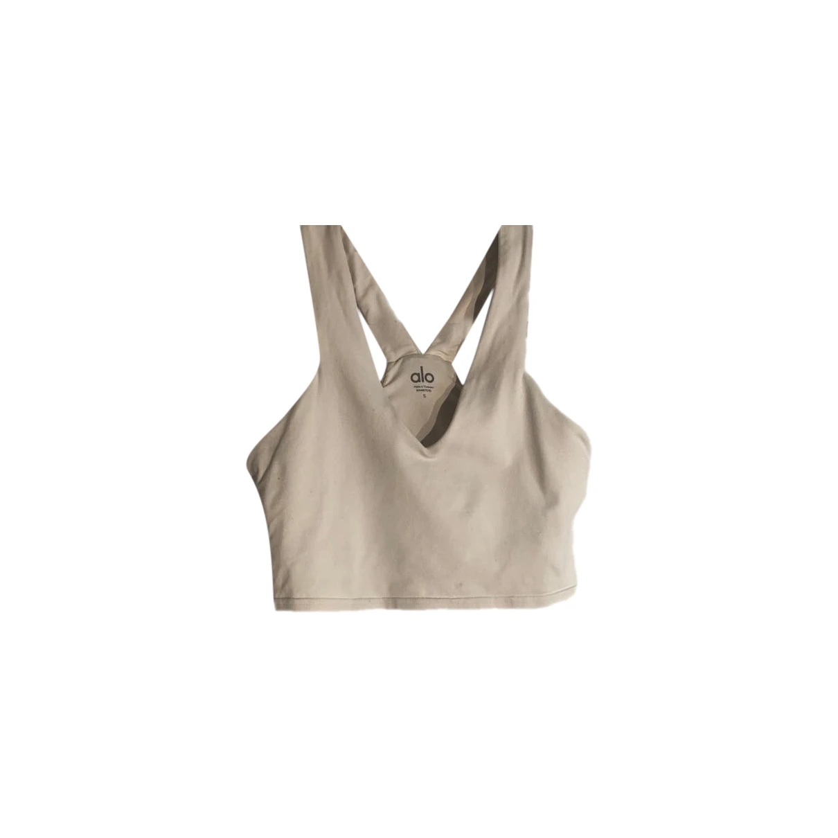 Pre-owned Alo Yoga Top In White