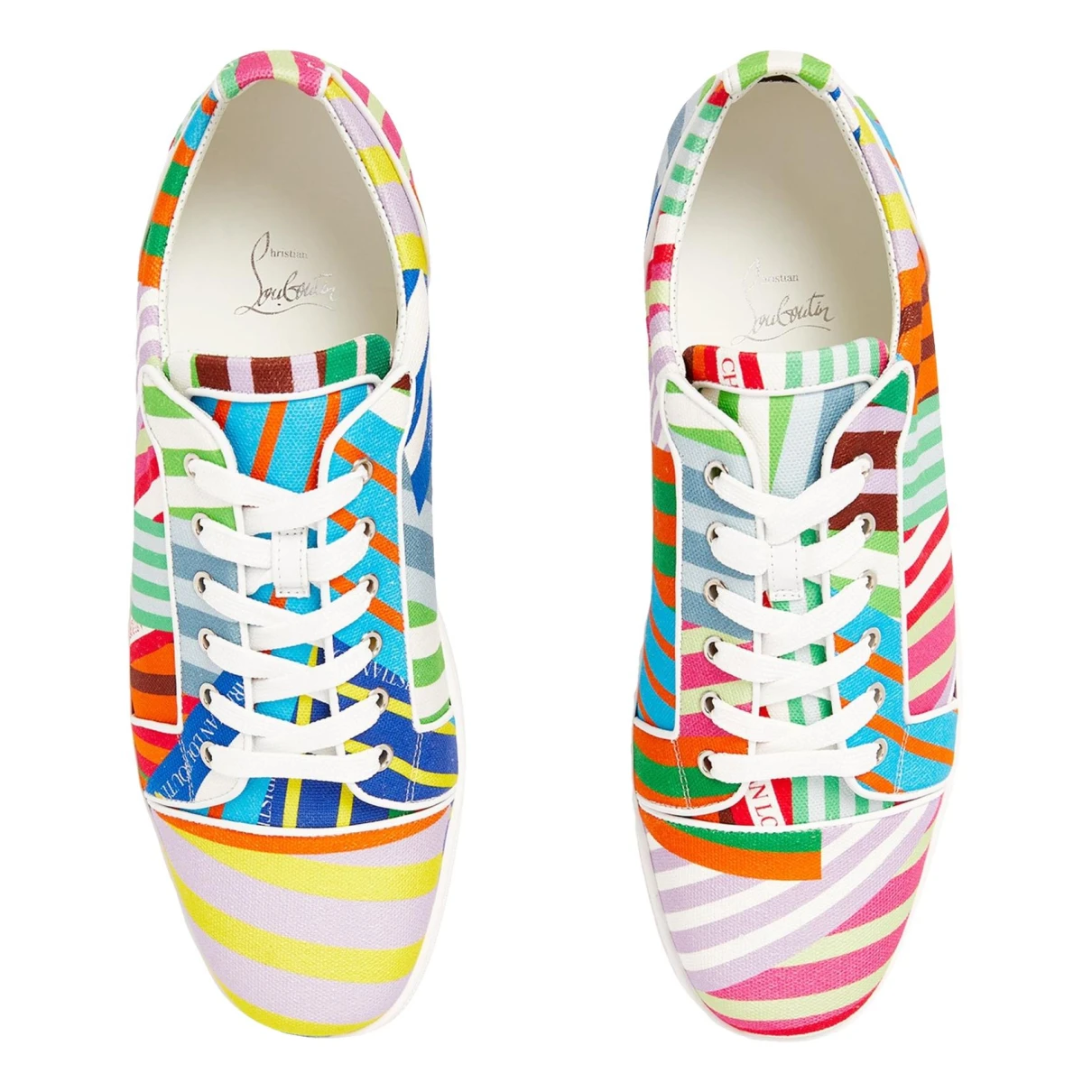 Pre-owned Christian Louboutin Low Trainers In Multicolour