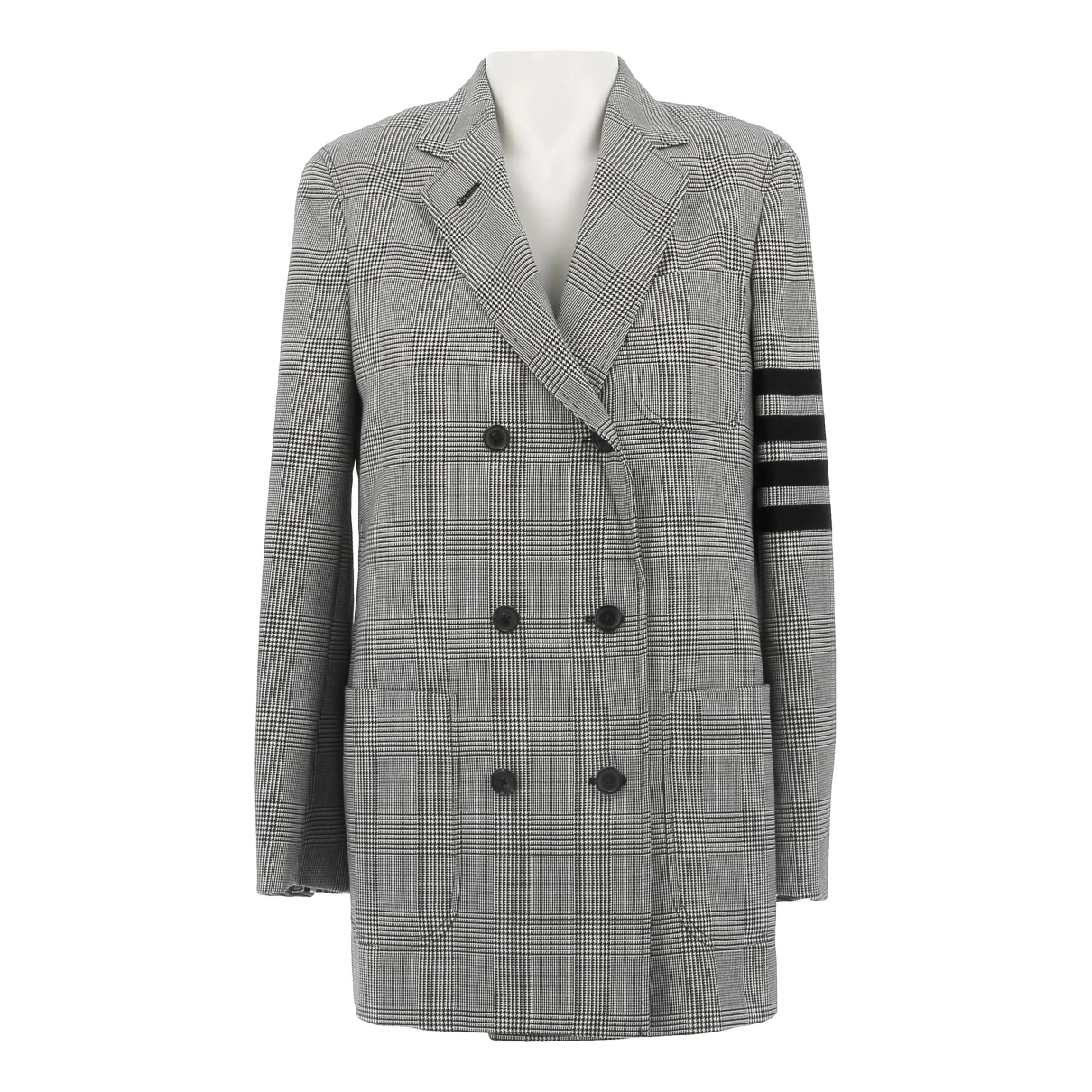 Pre-owned Thom Browne Wool Blazer In Grey