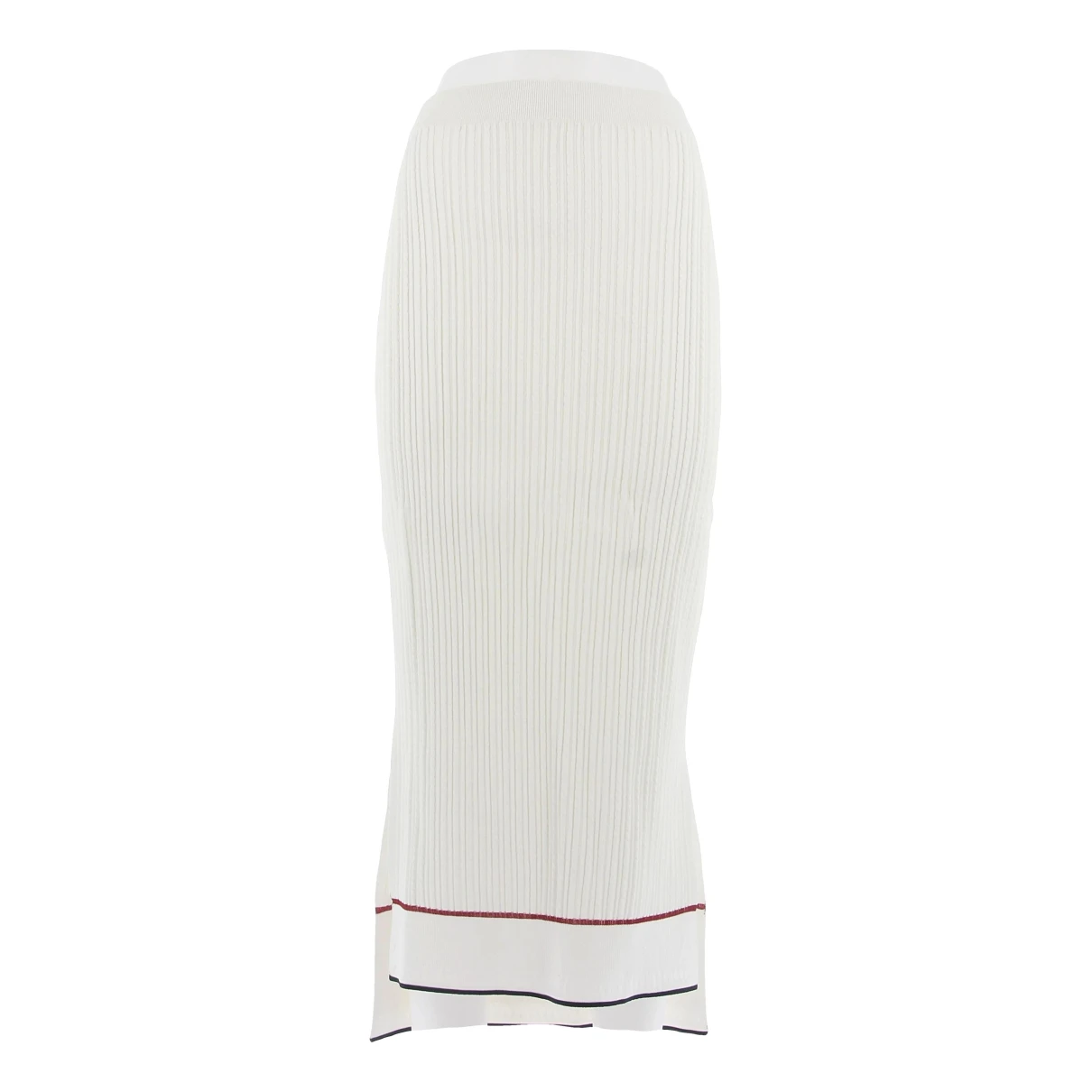 Pre-owned Thom Browne Maxi Skirt In White