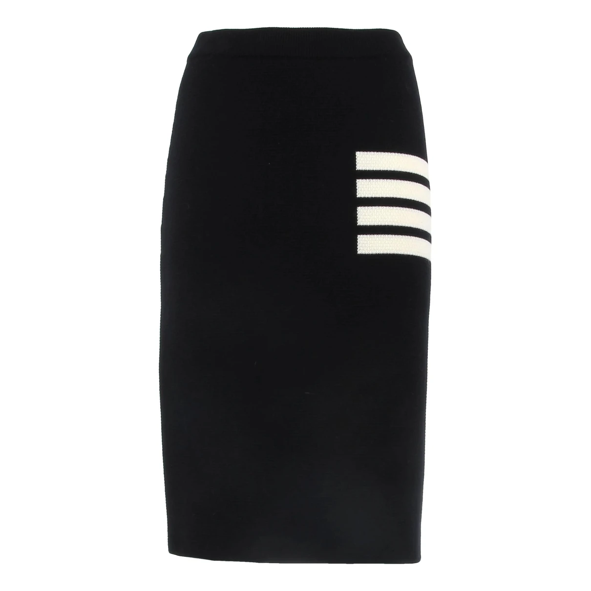 Pre-owned Thom Browne Wool Mid-length Skirt In Black