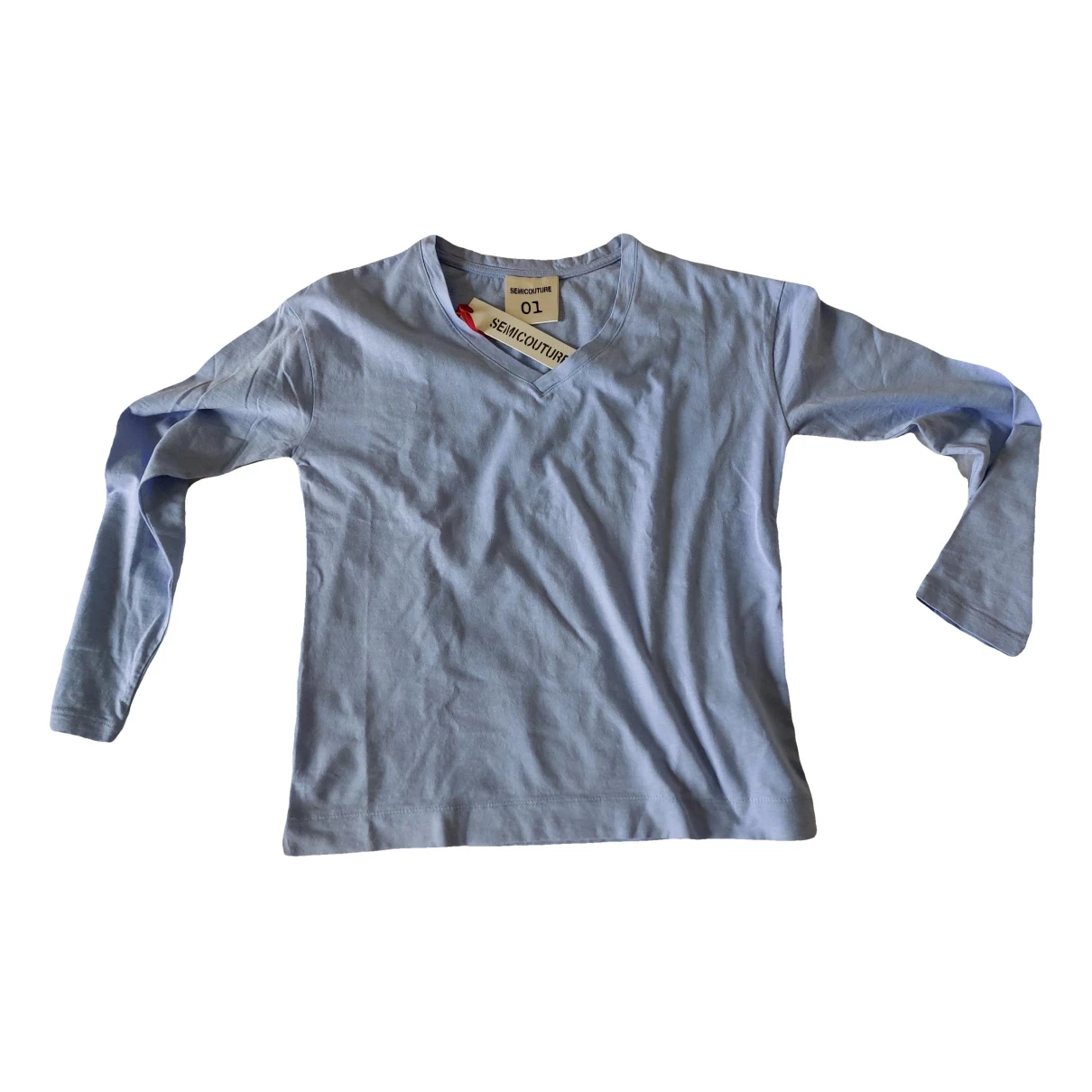 Pre-owned Semicouture T-shirt In Turquoise