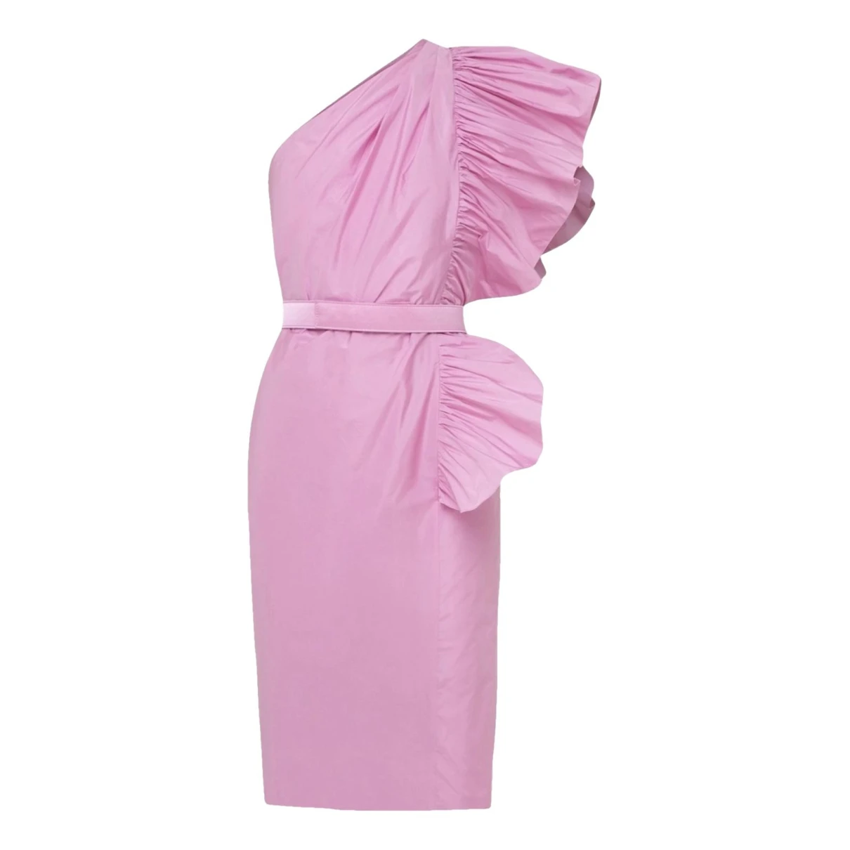 Pre-owned Max Mara Silk Mini Dress In Pink