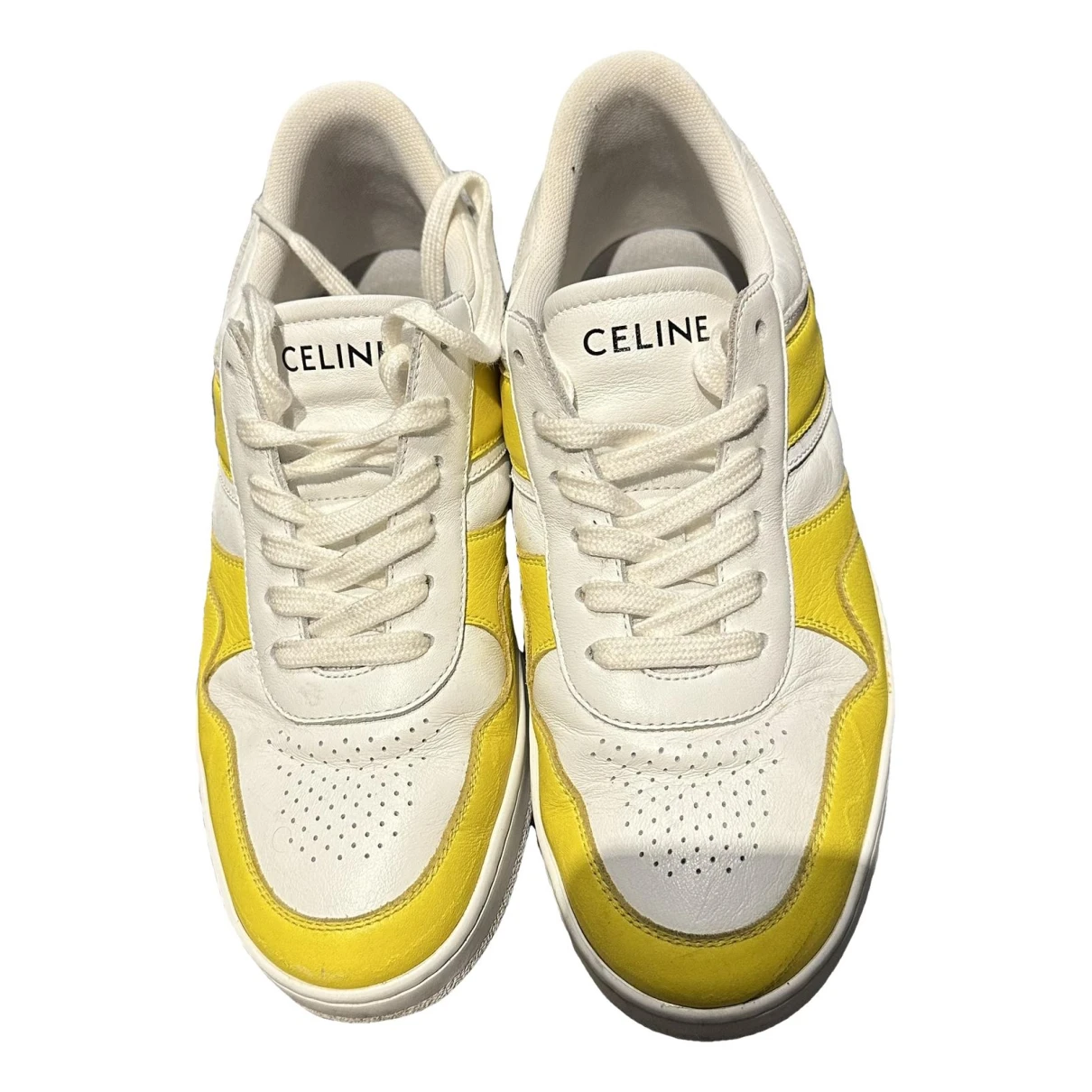 Pre-owned Celine ""z"" Trainer Ct-01 Leather Trainers In Yellow