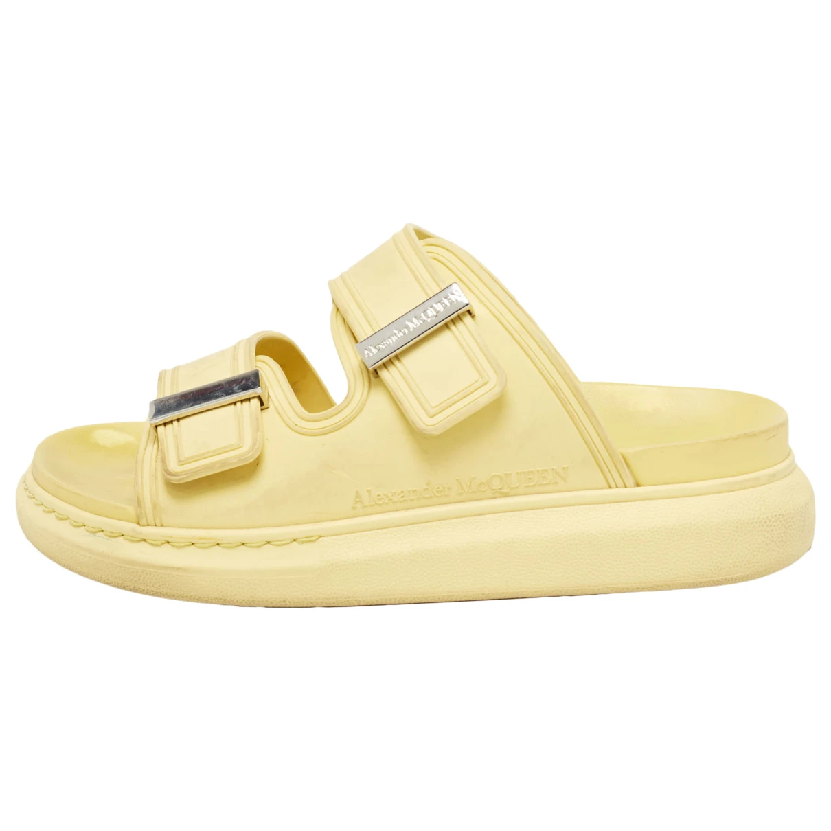 Pre-owned Alexander Mcqueen Sandal In Yellow