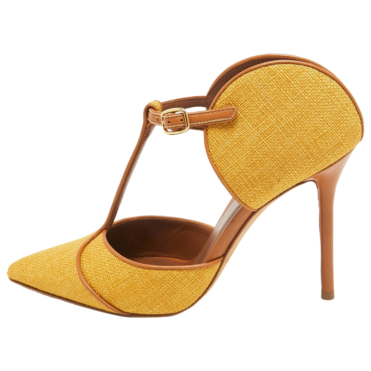Pre-owned Malone Souliers Leather Sandal In Yellow