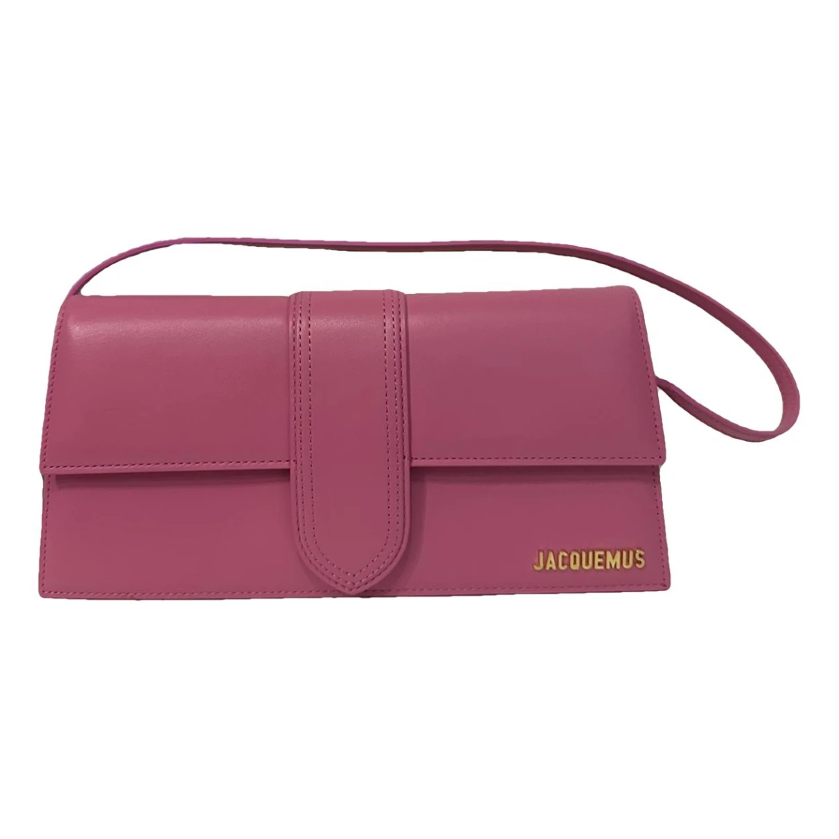 Pre-owned Jacquemus Le Bambino Leather Handbag In Pink