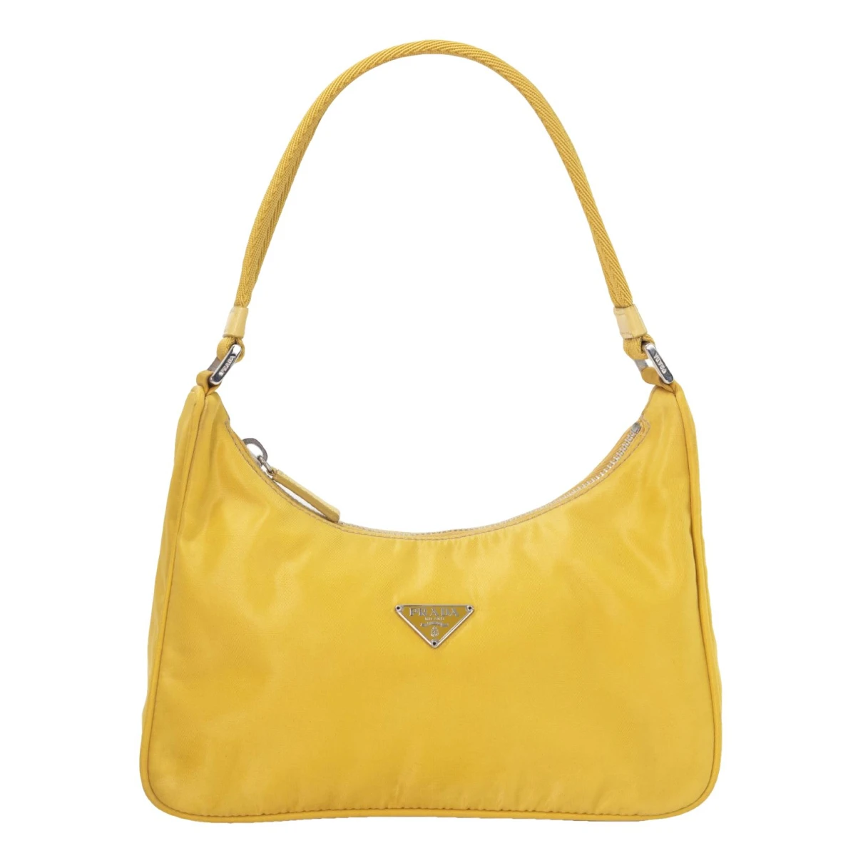 Pre-owned Prada Re-edition 2005 Zip Handbag In Yellow