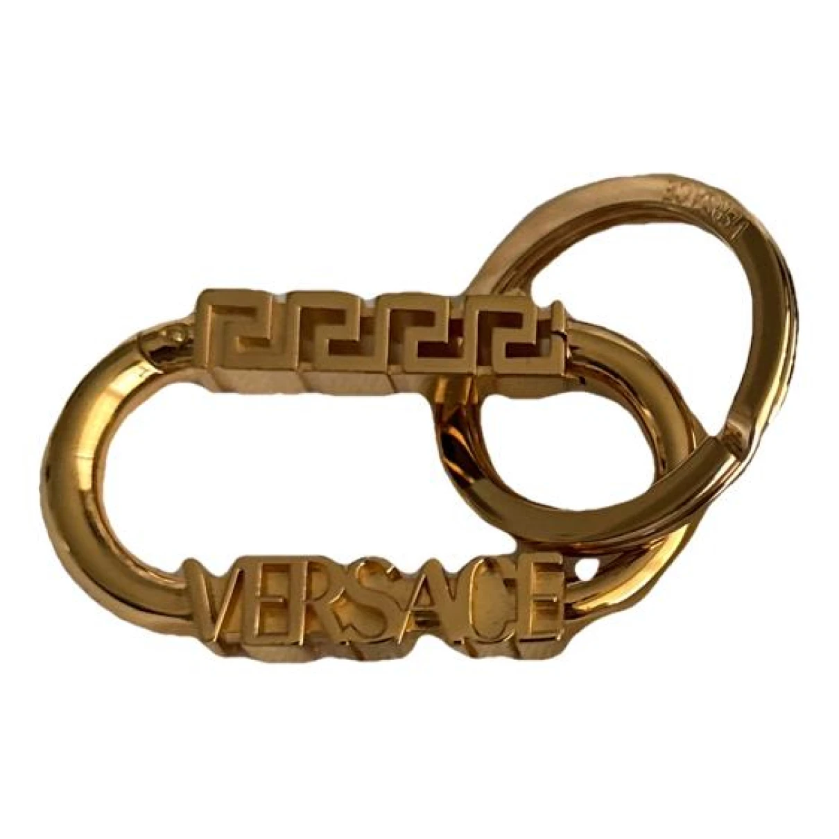 Pre-owned Versace Key Ring In Gold