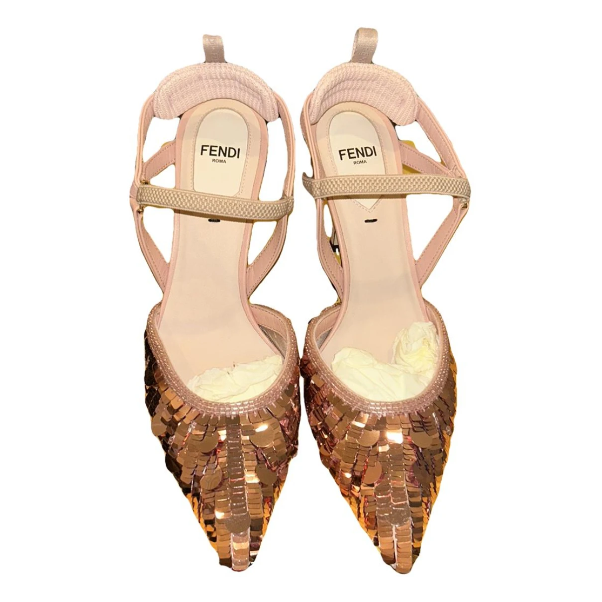 Pre-owned Fendi Colibri Leather Heels In Pink