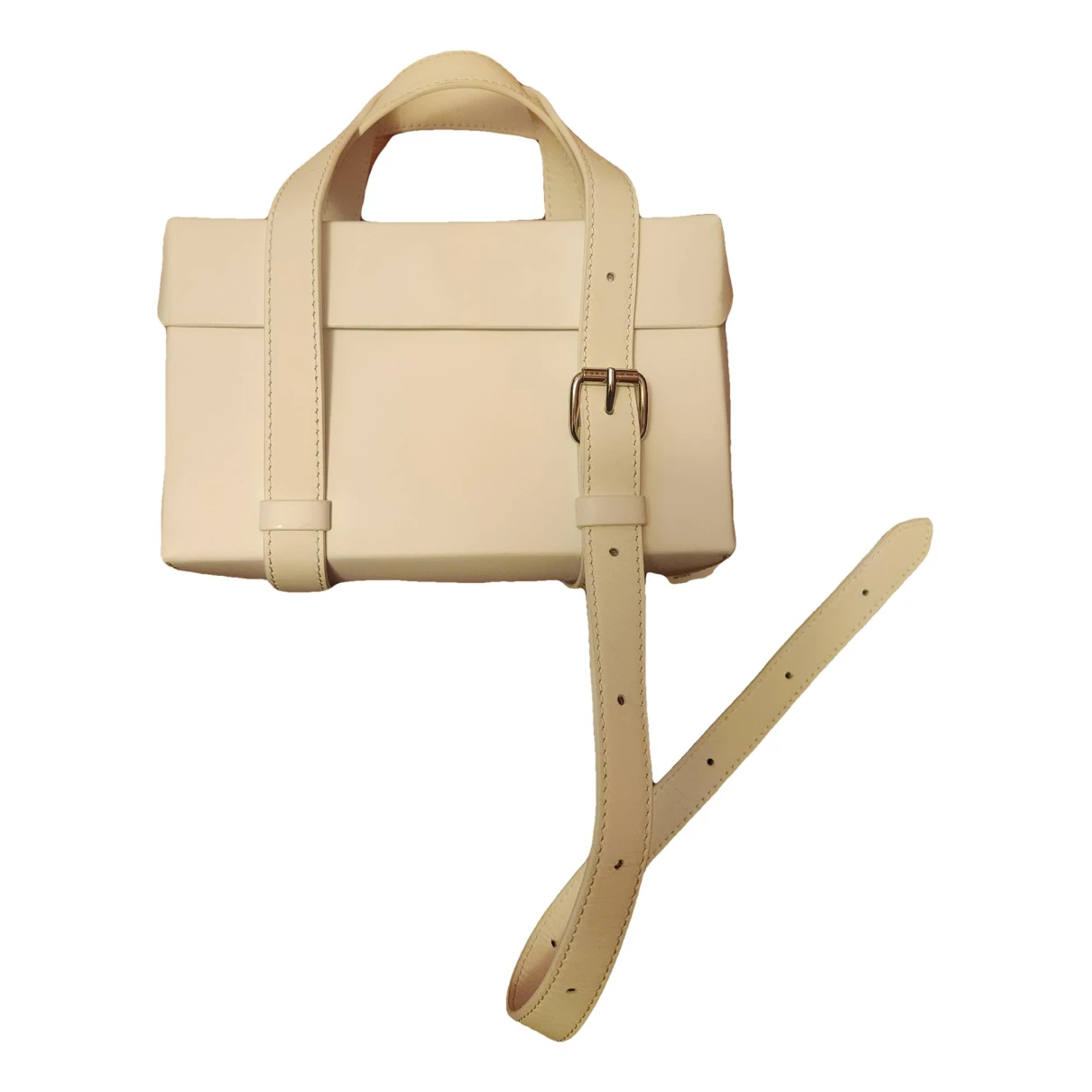 Pre-owned Mm6 Maison Margiela Leather Handbag In White