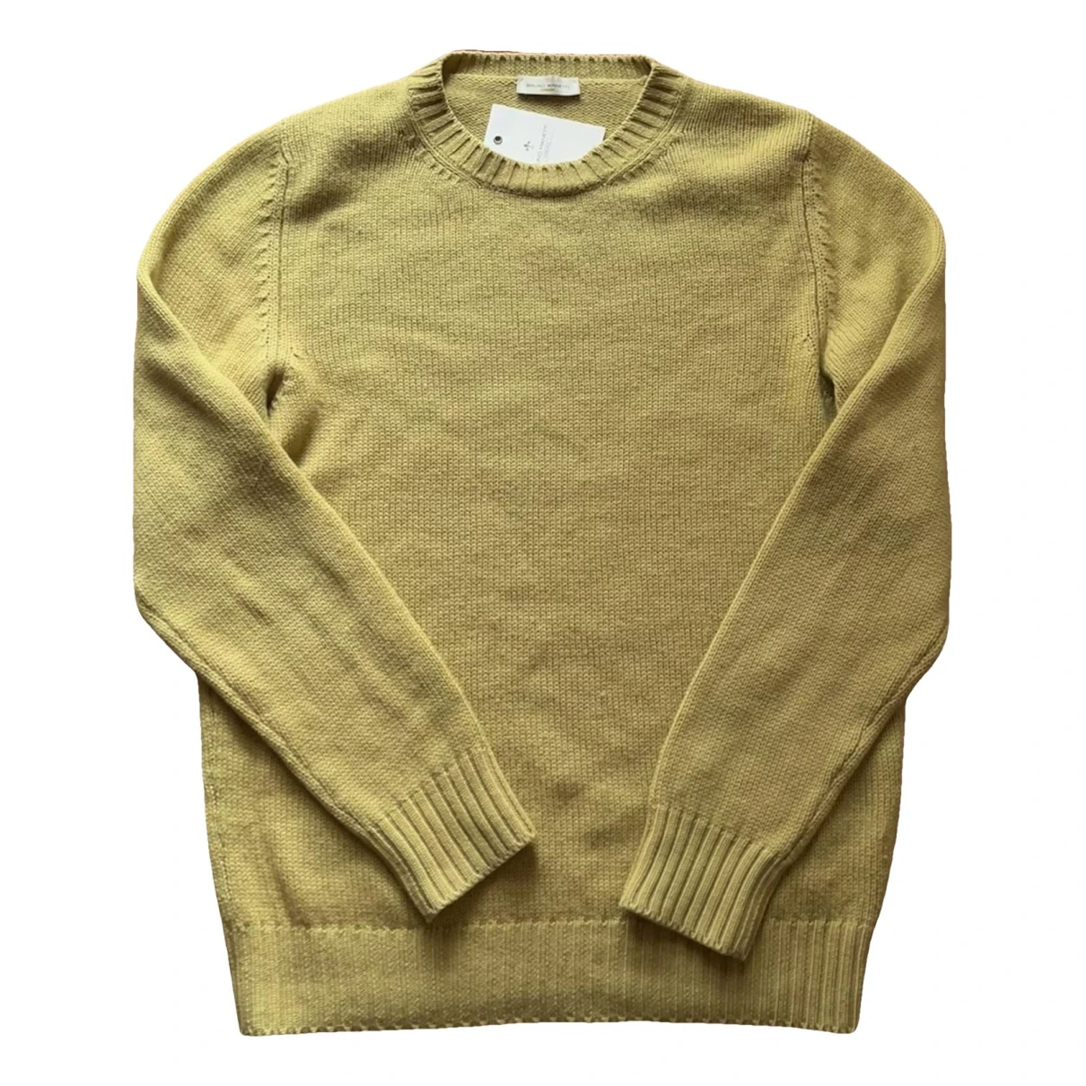 Pre-owned Bruno Manetti Wool Pull In Yellow