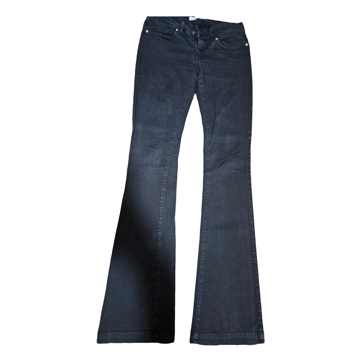 Pre-owned Alessandro Dell'acqua Straight Jeans In Black