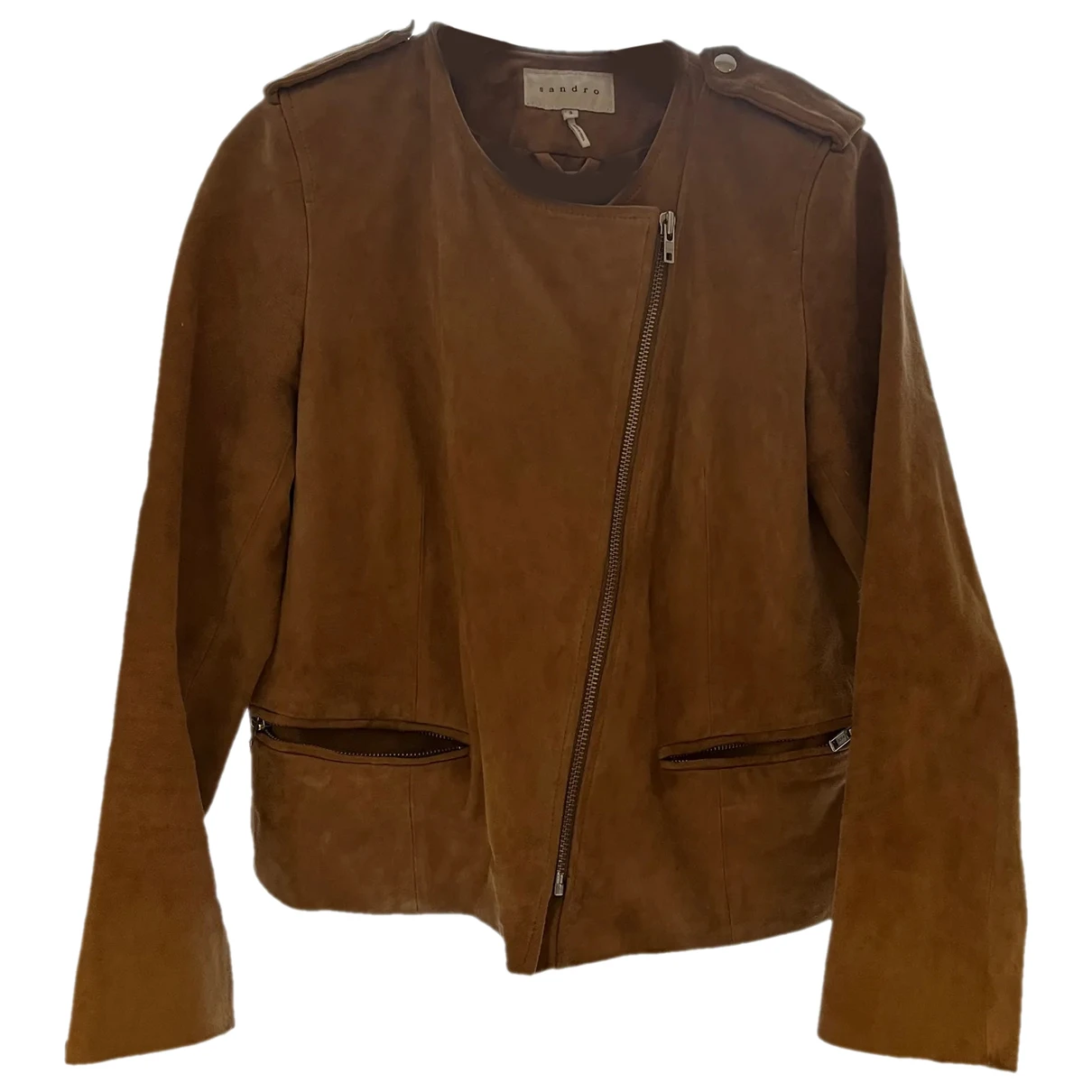 Pre-owned Sandro Jacket In Brown