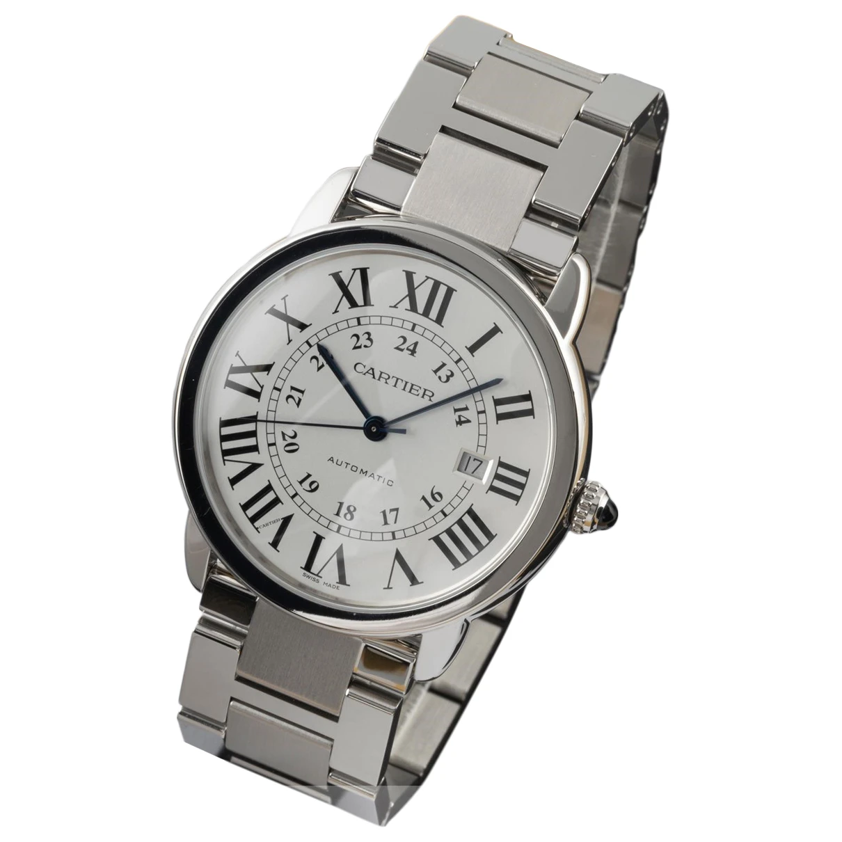 Pre-owned Cartier Ronde Solo Watch In Silver