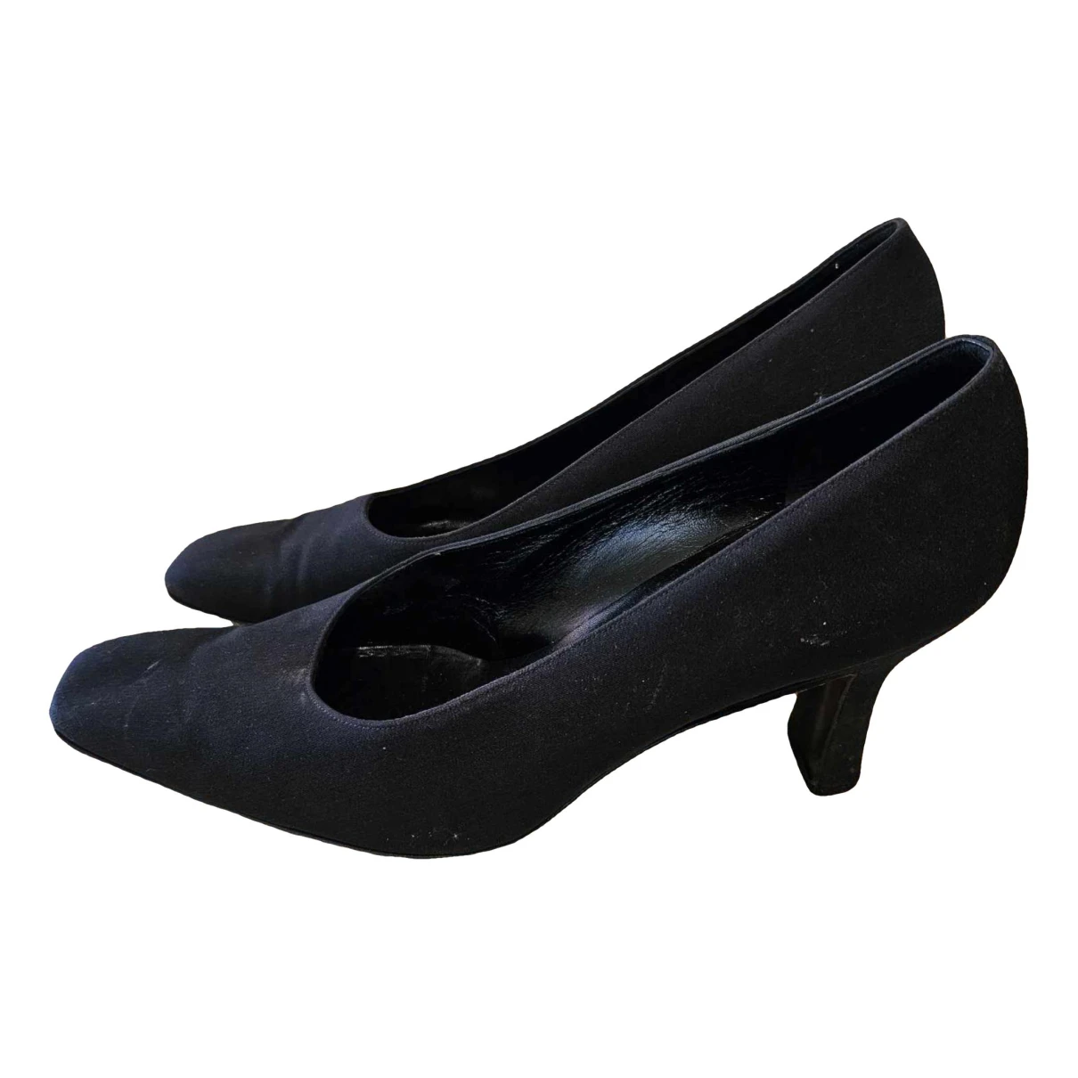 Pre-owned Bally Cloth Heels In Black