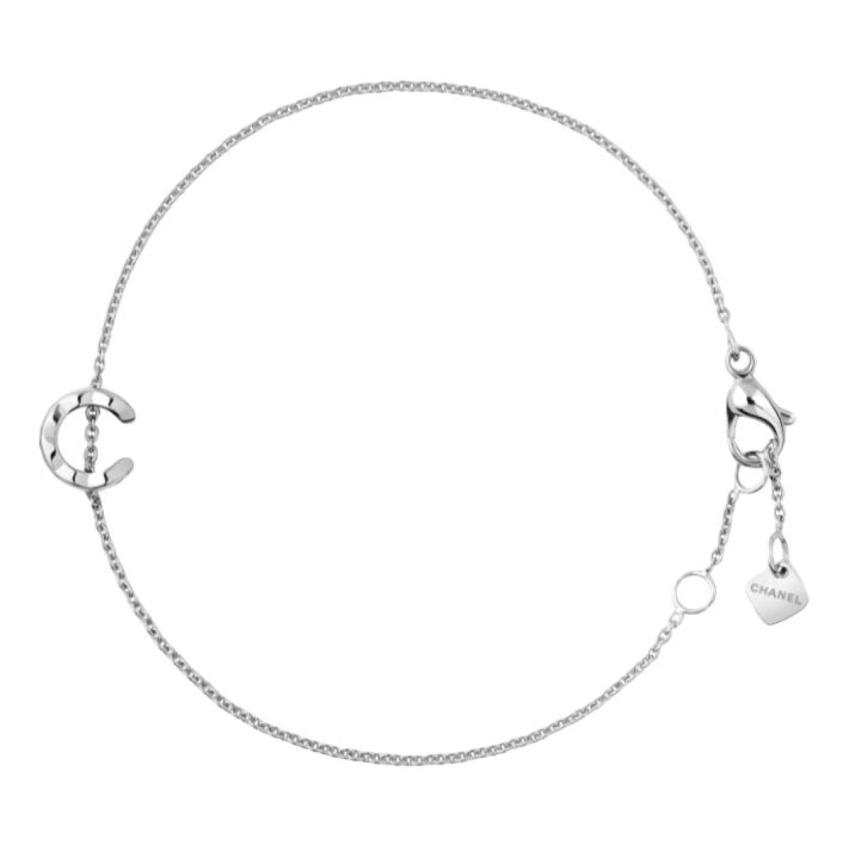 Pre-owned Chanel Coco Crush White Gold Bracelet In Silver