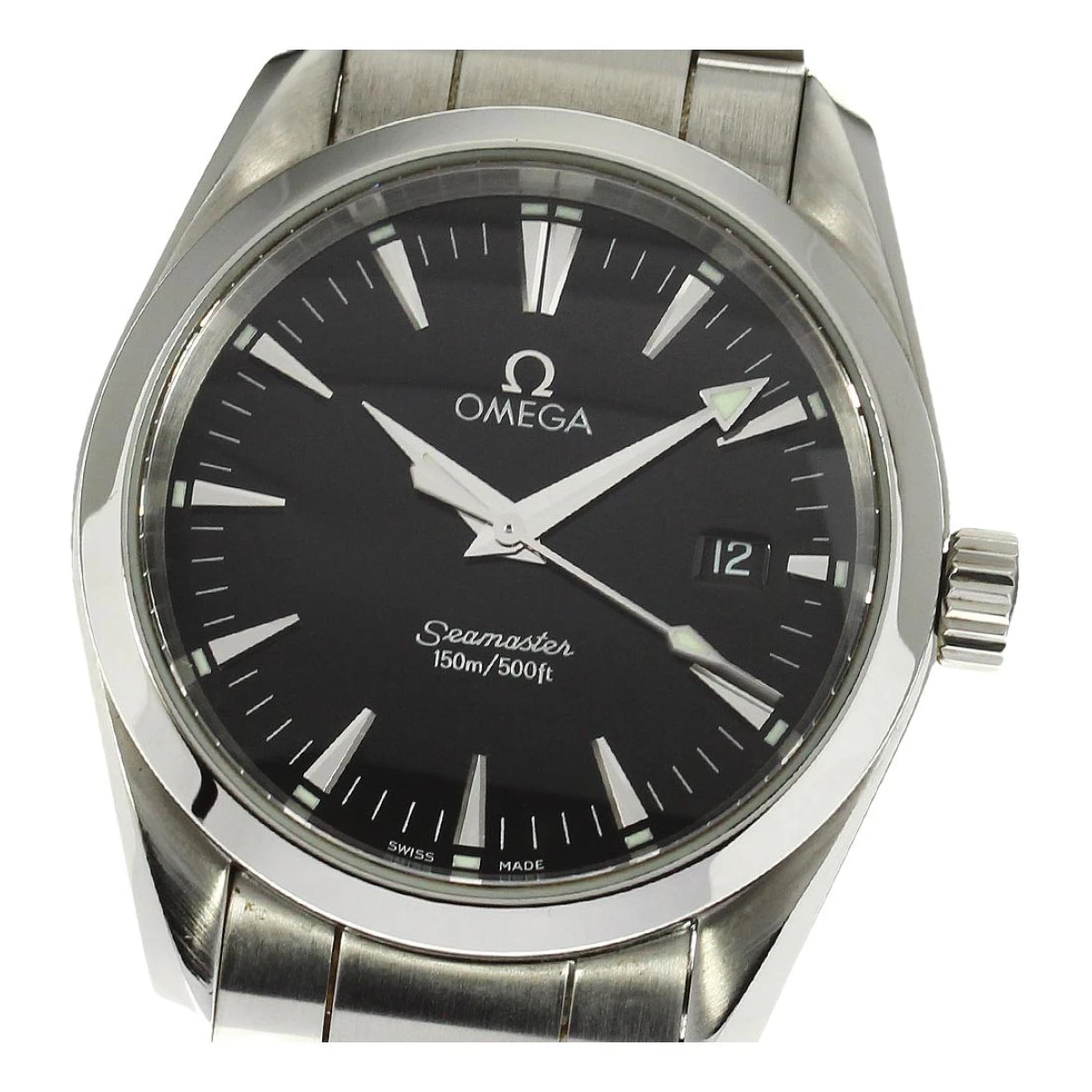 Pre-owned Omega Watch In Black