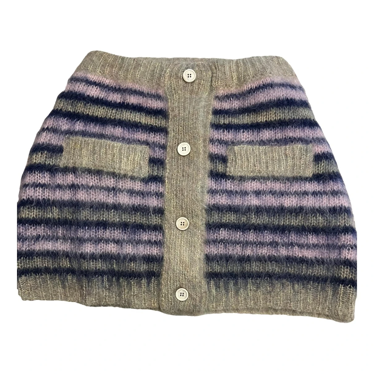Pre-owned Marni Wool Mini Skirt In Multicolour