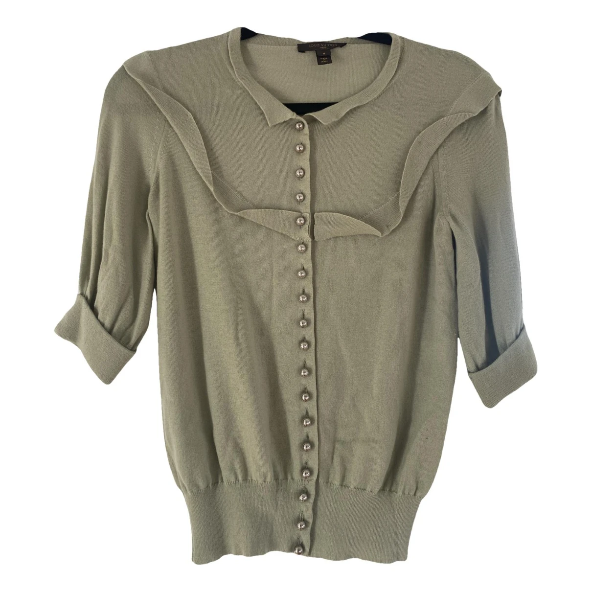 Pre-owned Louis Vuitton Cashmere Blouse In Green