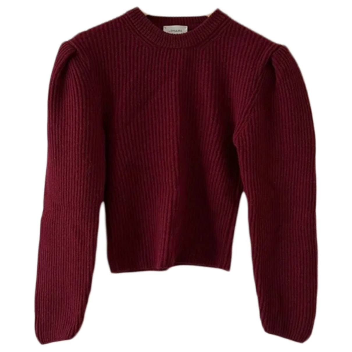 Pre-owned Lemaire Wool Jumper In Burgundy