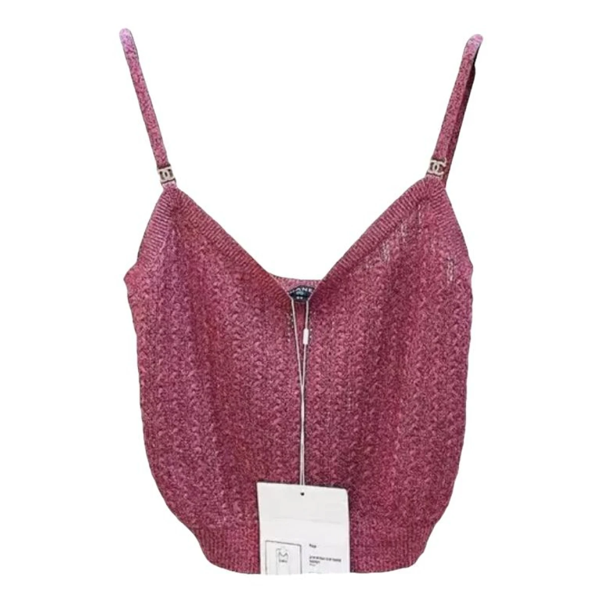 Pre-owned Chanel Silk Corset In Pink