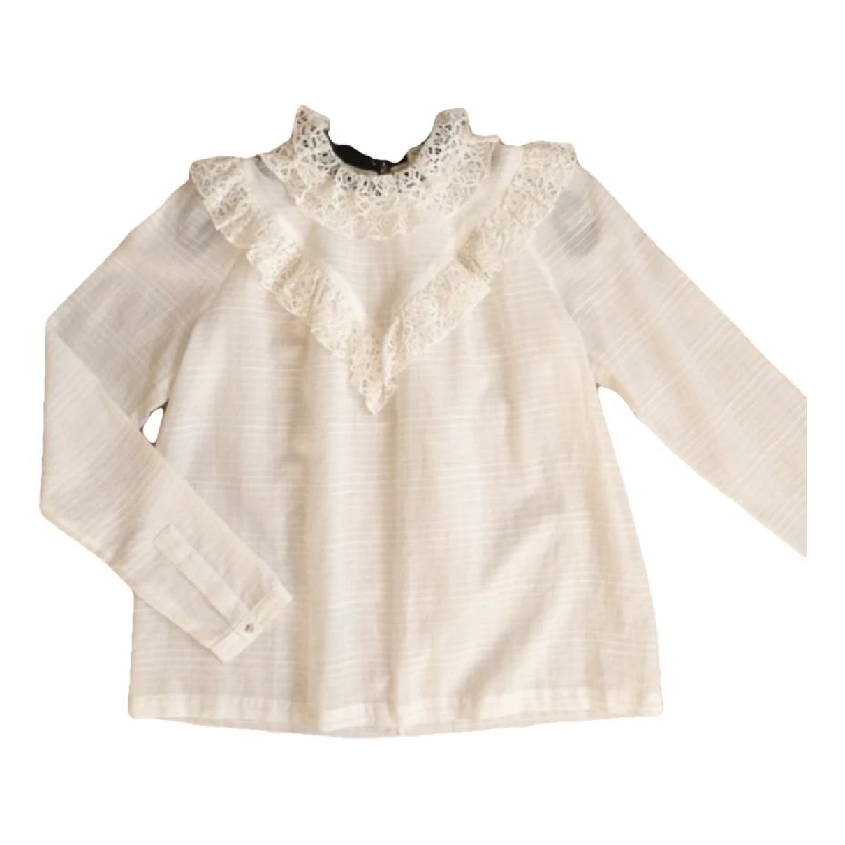 Pre-owned Roseanna Blouse In White