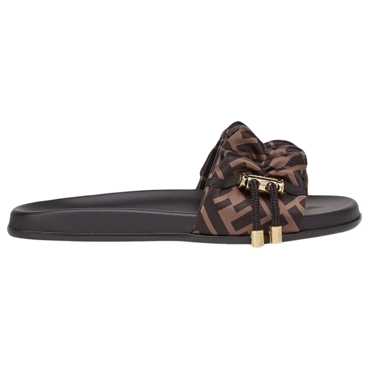 Pre-owned Fendi Leather Sandal In Brown