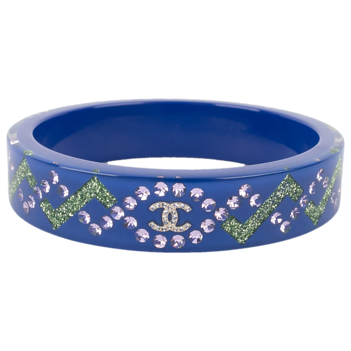 Pre-owned Chanel Cc Bracelet In Blue