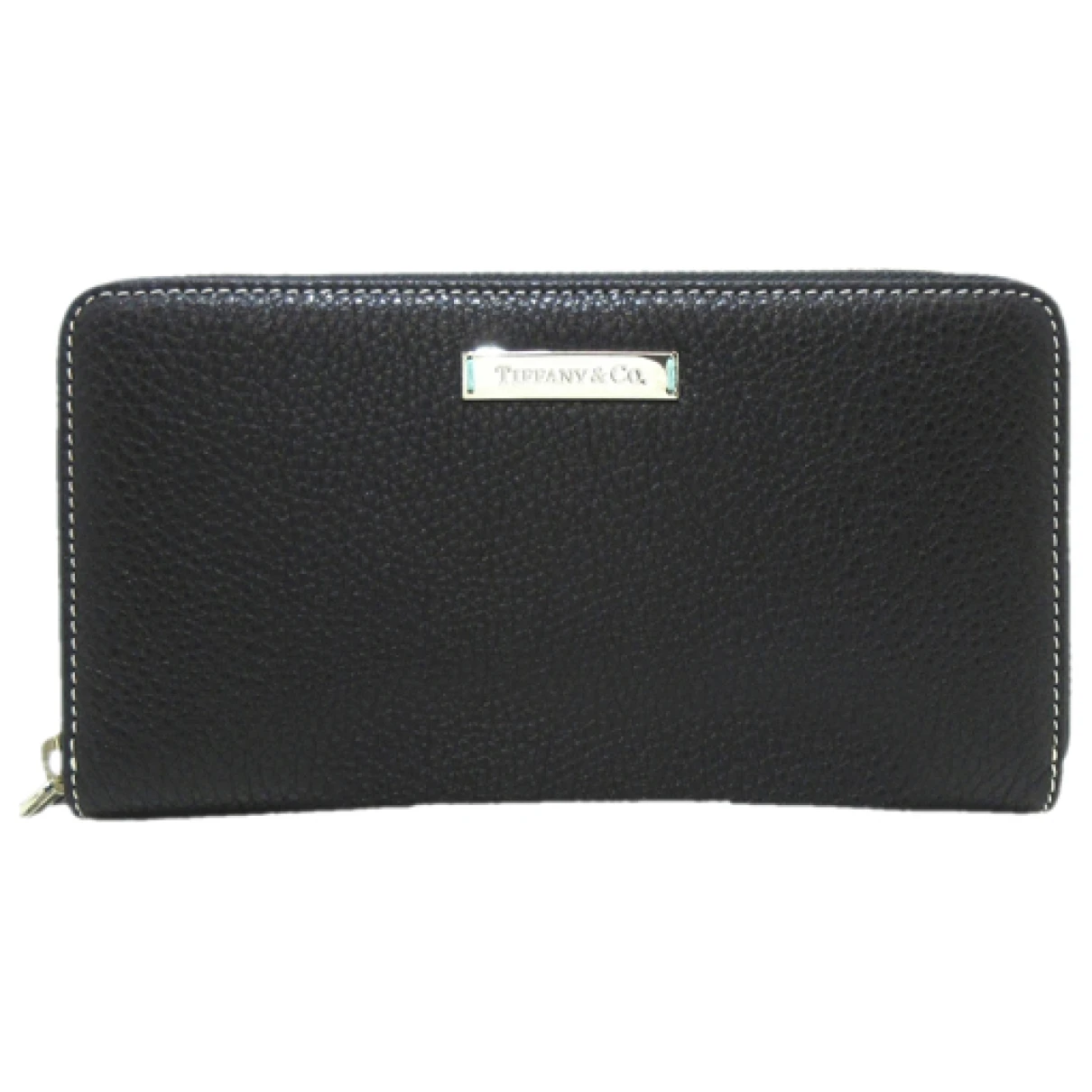 Pre-owned Tiffany & Co Leather Wallet In Black