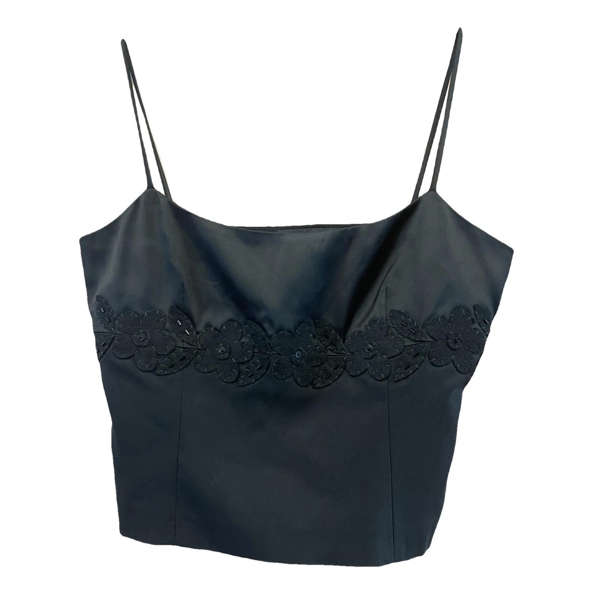 Pre-owned Moschino Cheap And Chic Silk Corset In Black