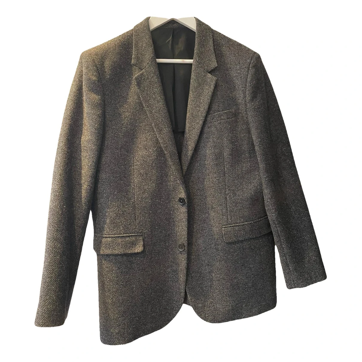 Pre-owned Balibaris Wool Suit In Grey