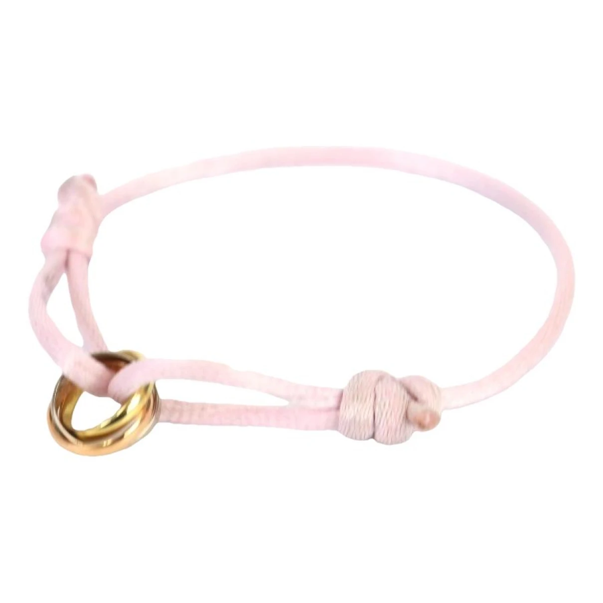 Pre-owned Cartier Trinity Yellow Gold Bracelet In Pink