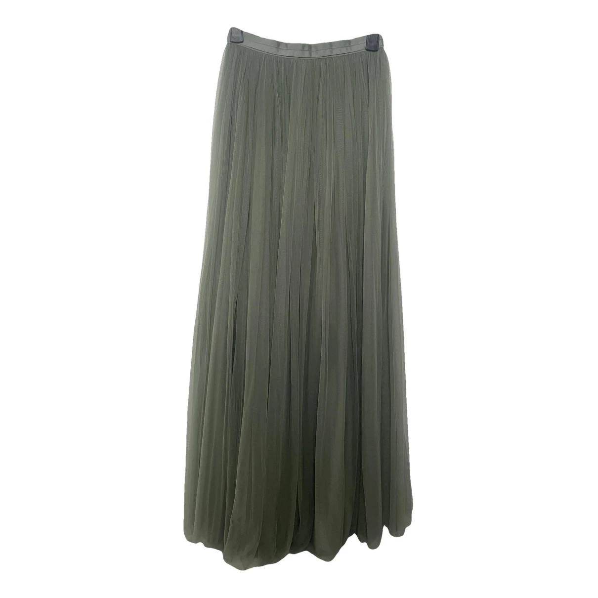 Pre-owned Needle & Thread Maxi Skirt In Green