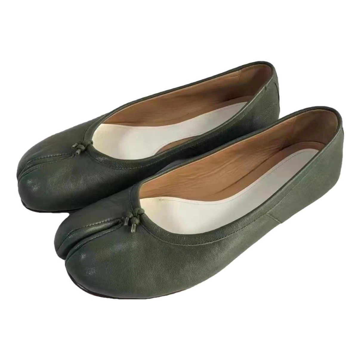 Pre-owned Maison Margiela Leather Flats In Other