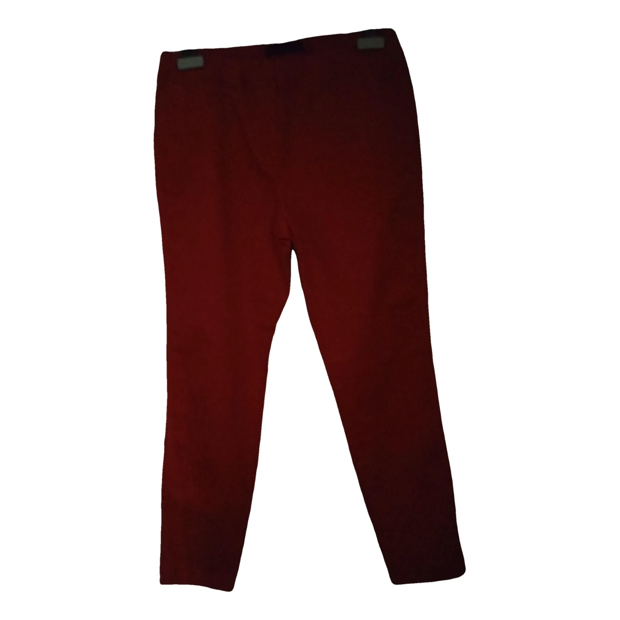 Pre-owned Les Copains Slim Pants In Red