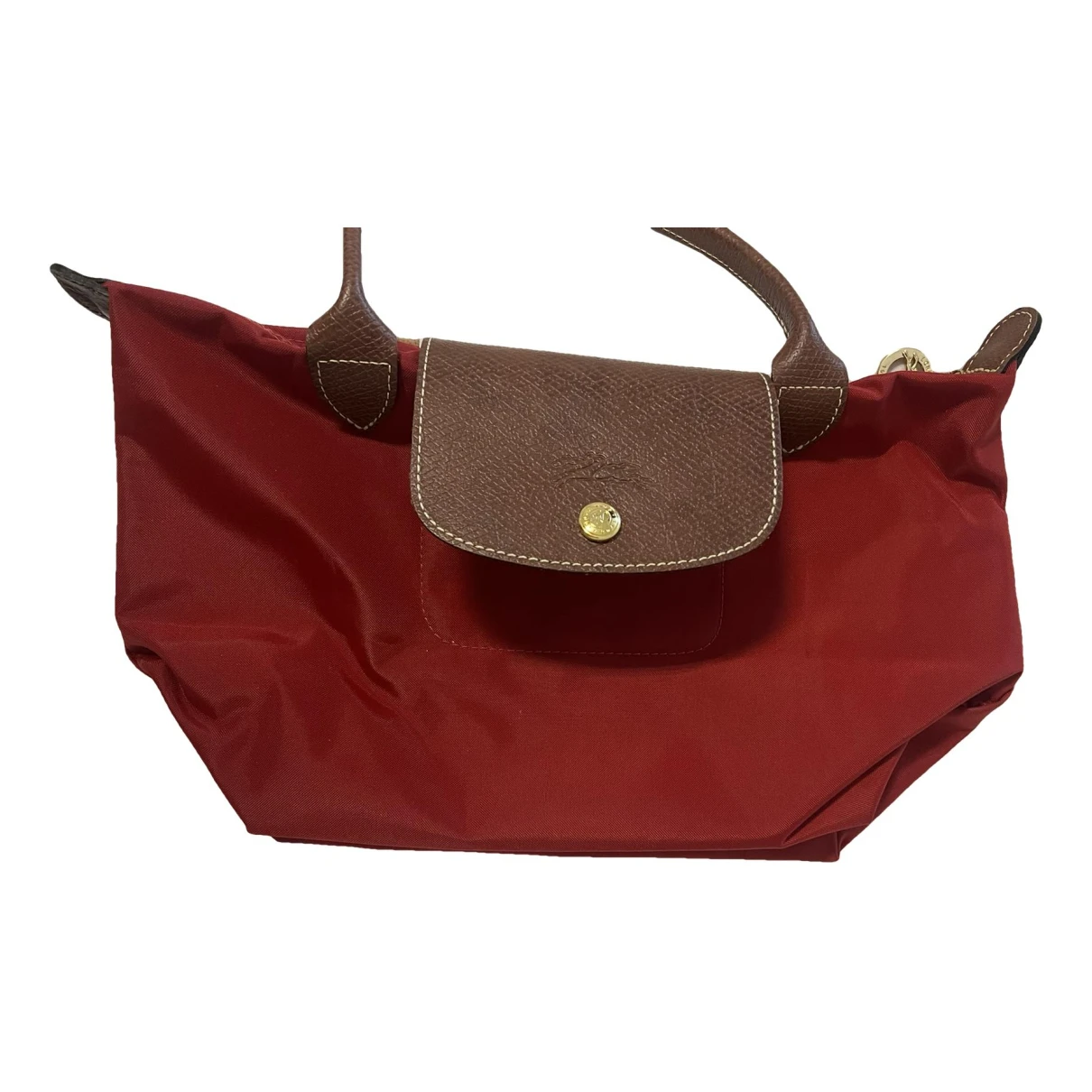 Pre-owned Longchamp Handbag In Red