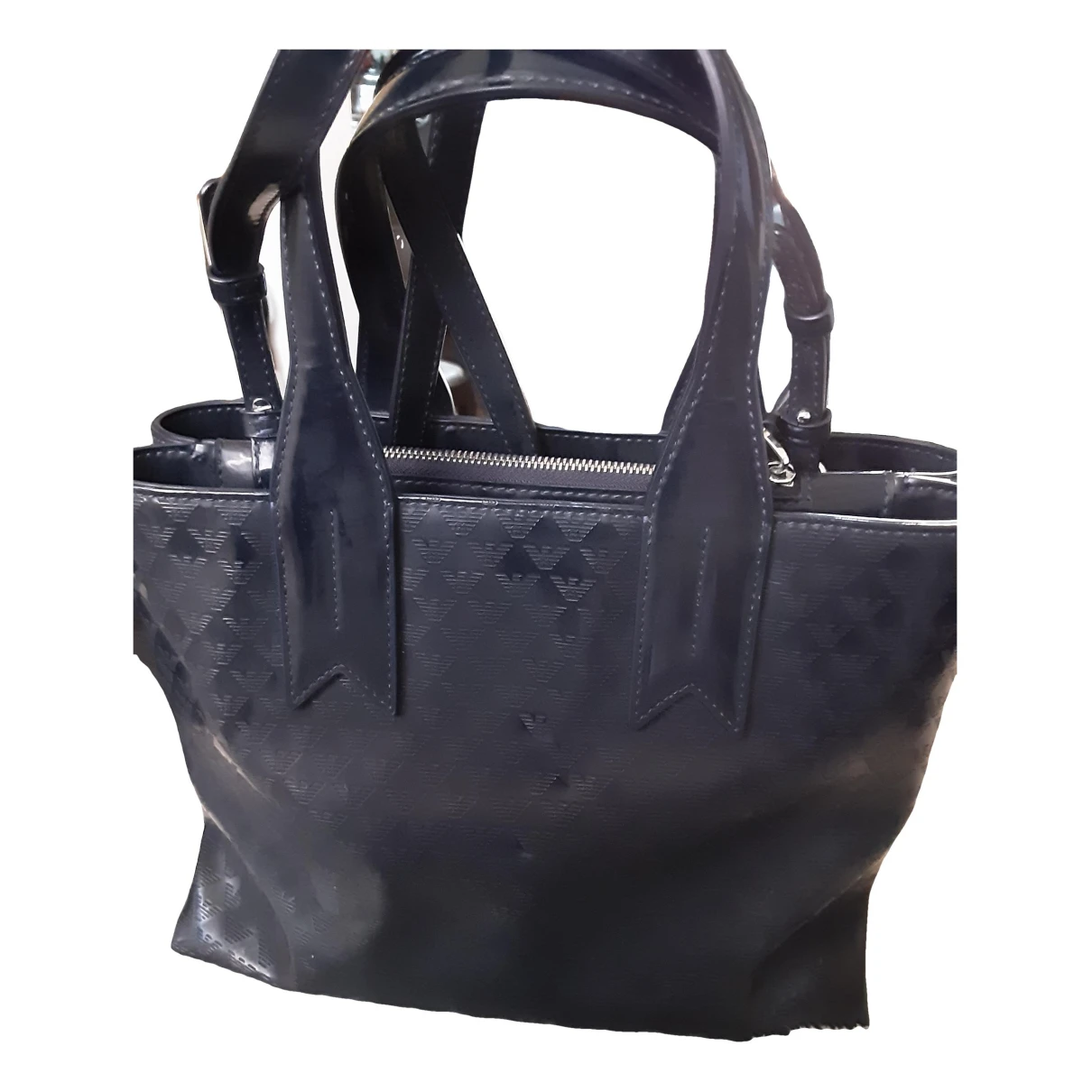 Pre-owned Emporio Armani Handbag In Blue