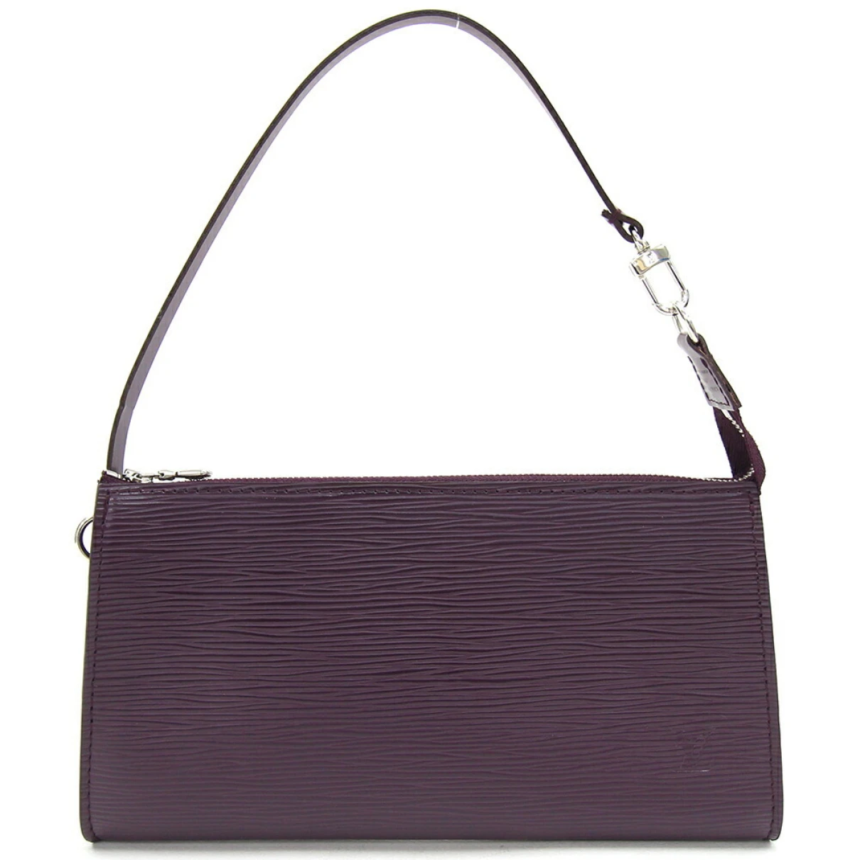Pre-owned Louis Vuitton Pochette Accessoire Leather Bag In Purple