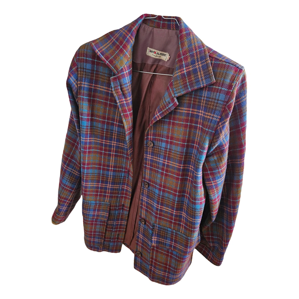 Pre-owned Saint Laurent Wool Short Vest In Multicolour