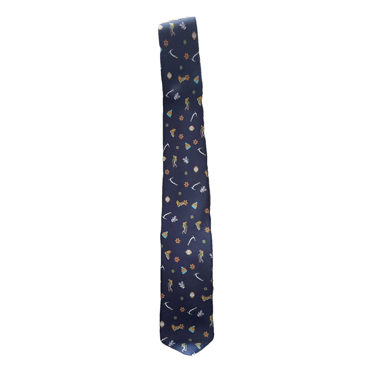 Pre-owned Prada Silk Tie In Blue