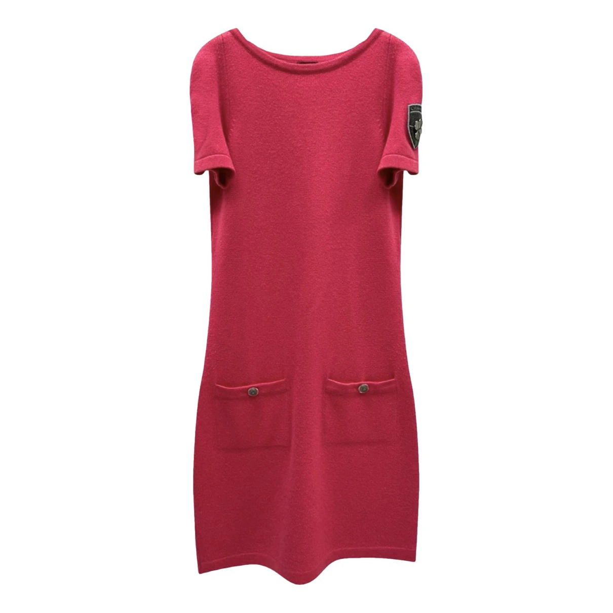 Pre-owned Chanel Cashmere Mini Dress In Pink