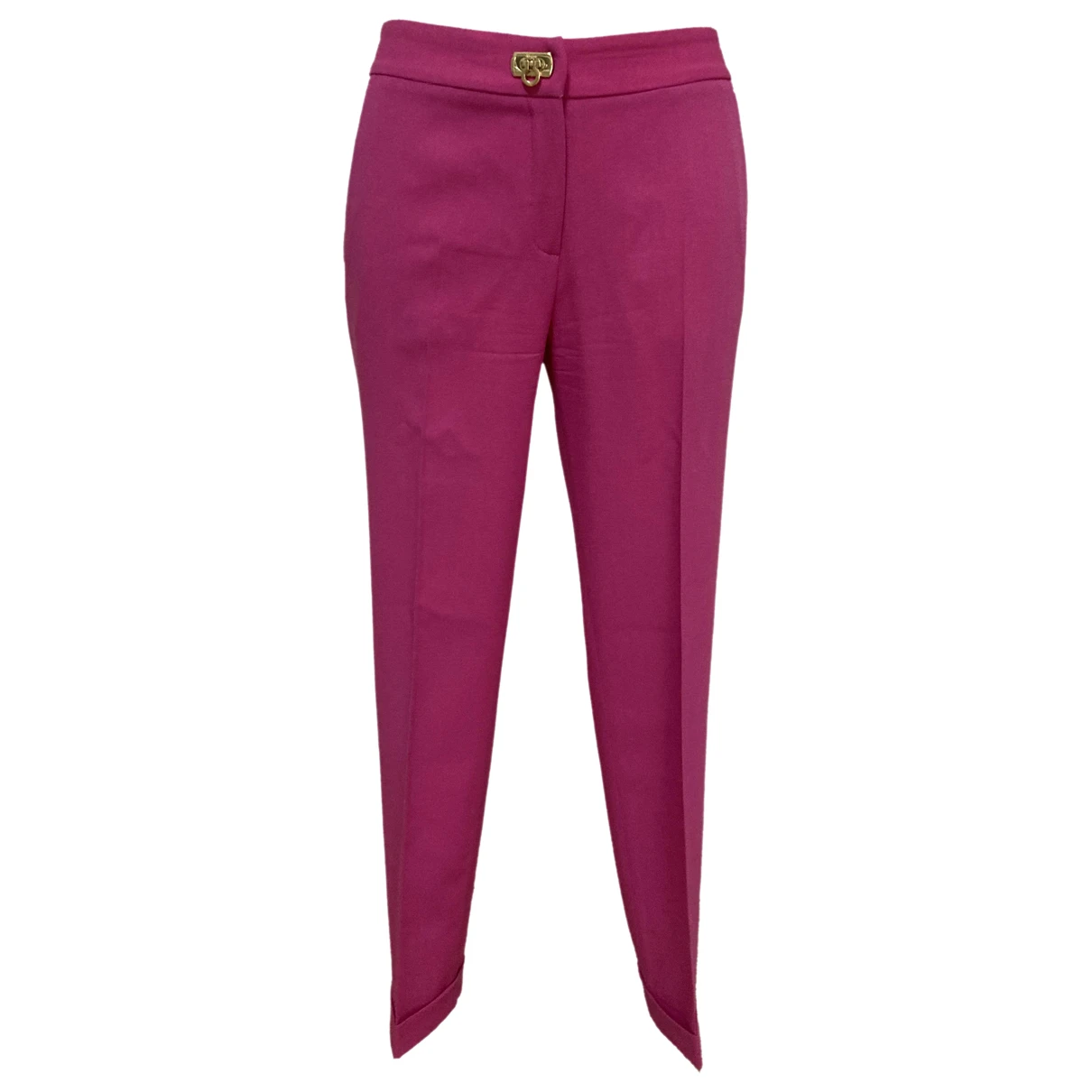 Pre-owned Ferragamo Straight Pants In Pink