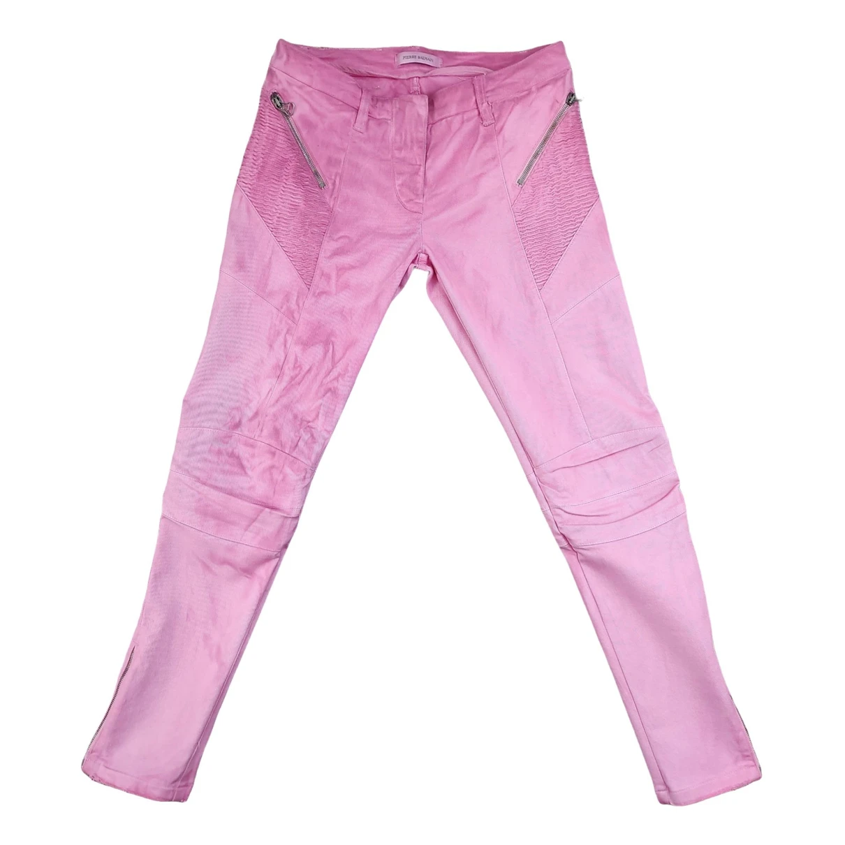Pre-owned Pierre Balmain Slim Jeans In Pink