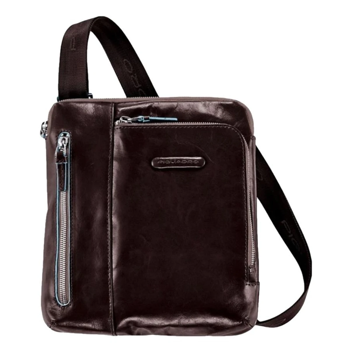 Pre-owned Piquadro Leather Weekend Bag In Brown
