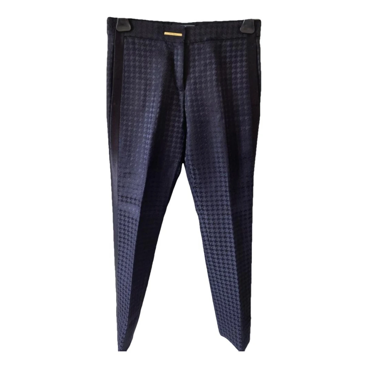 Pre-owned Ferragamo Straight Pants In Blue